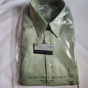 NWT - Geoffrey Beene Cypress Wrinkle Free Sateen Shirt - Size Large